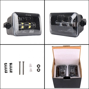 OVOVS 4 inch Rectangular LED Fog Lights 48W Fog Light Assembly Kit for Ford F150 2015-2018