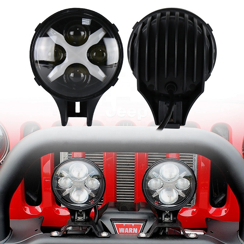OVOVS new design car led spot driving light white red green DRL 6' 60w led auxiliary light for j-eep car auxiliary light