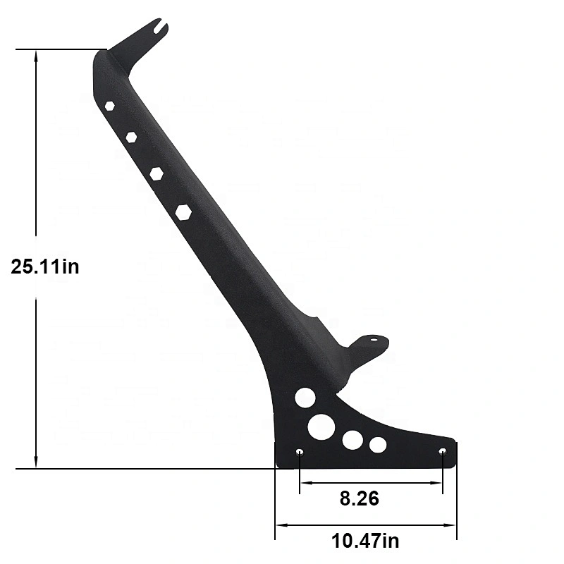 Newest JL 2018+ 52 inch Steel Upper Windshield Mounting Brackets Light Bar Brackets