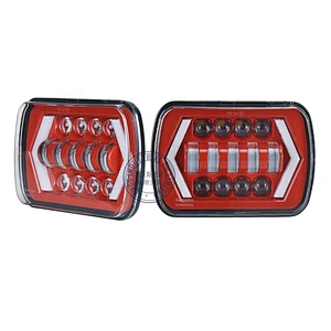 OVOVS Square Truck 5x7 7x6 7inch Rectangular Led Headlight with DRL Turn Signal Headlight