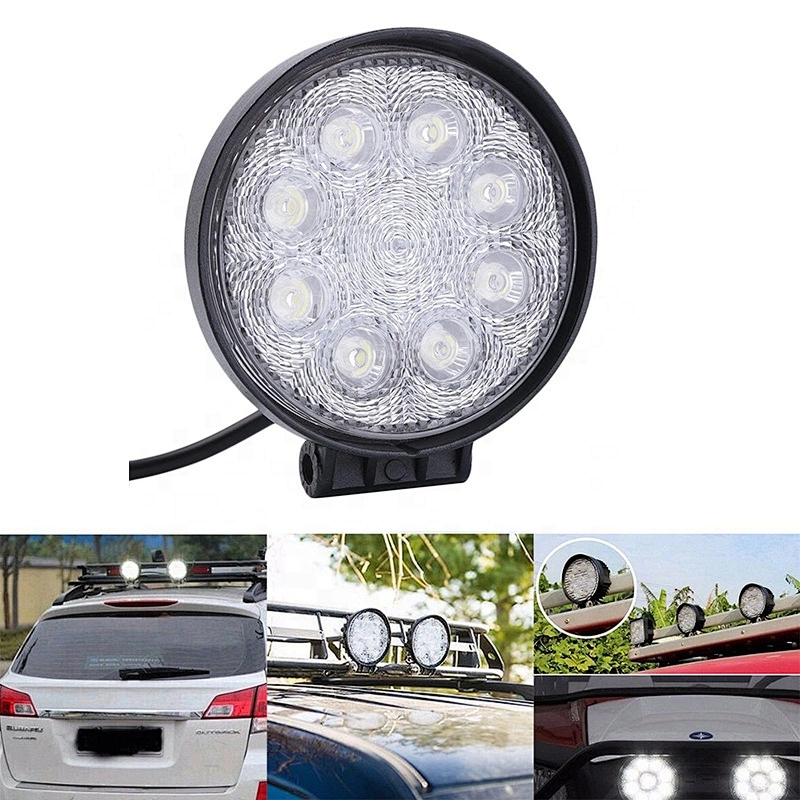 Auto parts OVOVS factory supplier 4inch car round led 24w work light for truck