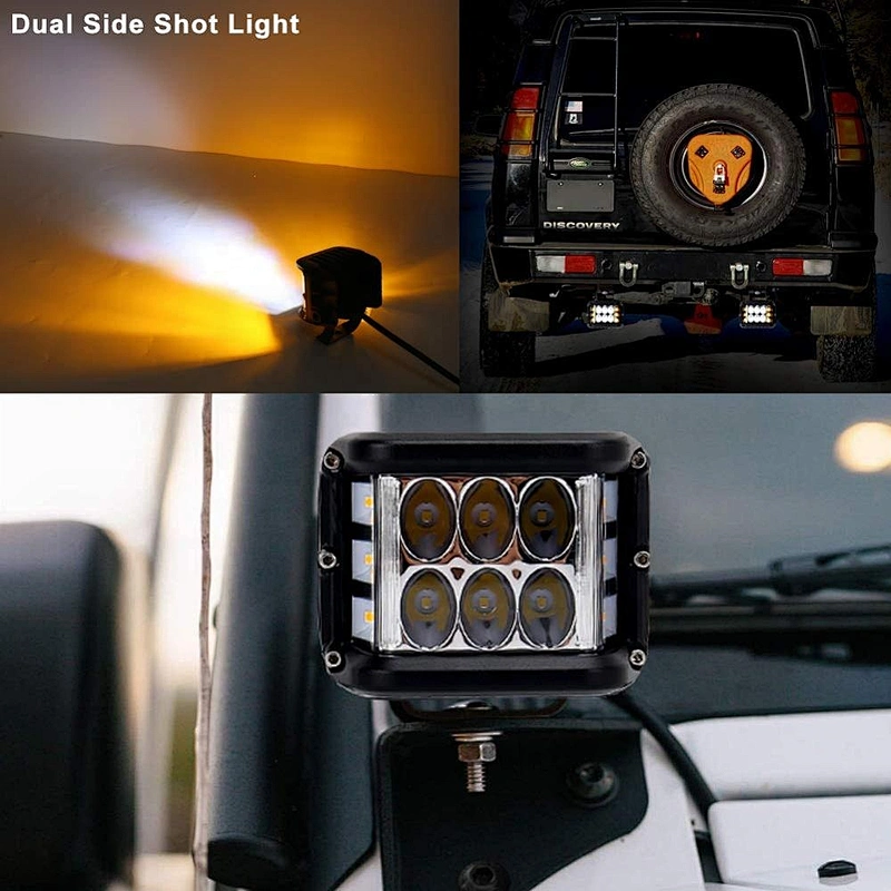 OVOVS 4inch side shooter work light 30W flashing strobe LED driving light for trucks off road vehicle 4x4