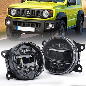 OVOVS 4 Inch Led Fog Lights 12v 24v Universal Auto Car Fog Lights with DRL Turn Signal Fog Lamp