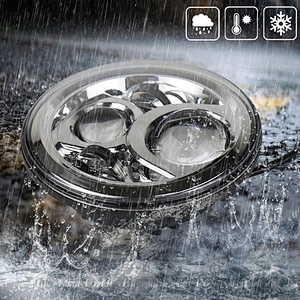 OVOVS led round Hi/Lo 7 inch led headlight Chrome 7