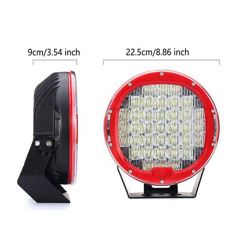high power 185w round offroad led work light with spot flood beam 9