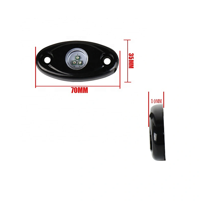 OVOVS LED 12V Light RGBW Waterproof Bluetooth LED Rock Light for Truck Cars ATV