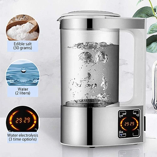 OVOVS 2L Disinfection Liquid Making Machine with Portable Split Bottle Homemade Sanitizer for Outdoor Household Cleaning