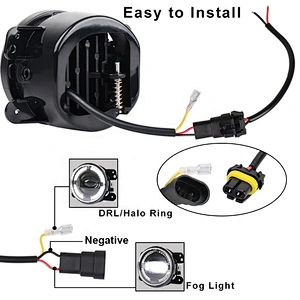 OVOVS New 4Inch LED Fog Light with White DRL 4