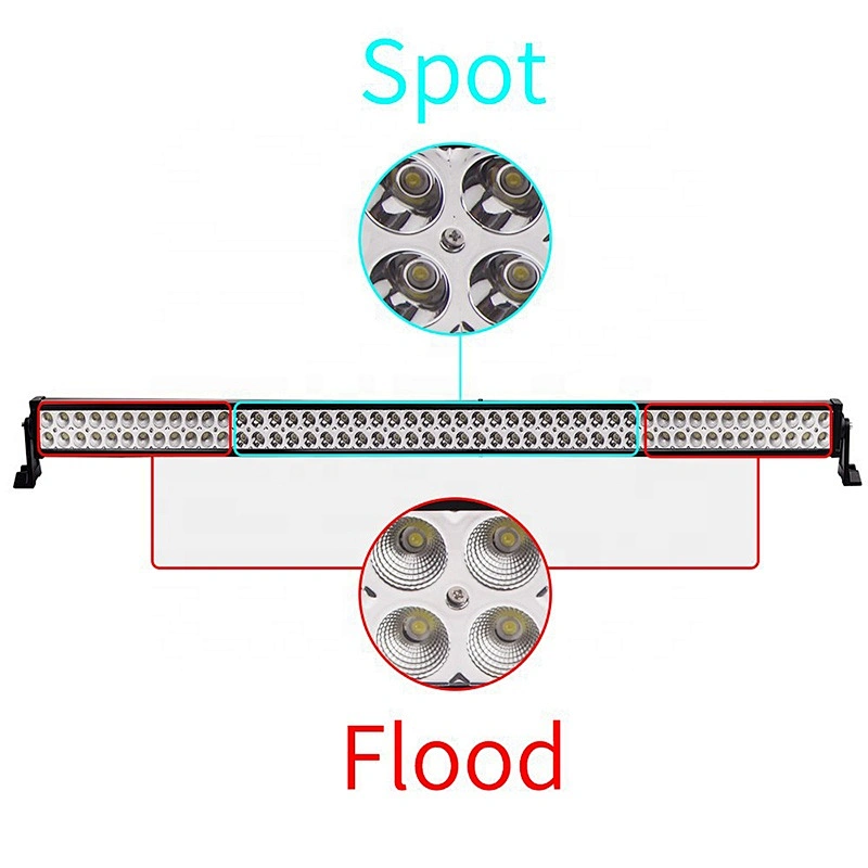 Factory wholesale led light bar 4x4 300w double row ATV driving 52inch led offroad light bar for trucks,auto parts