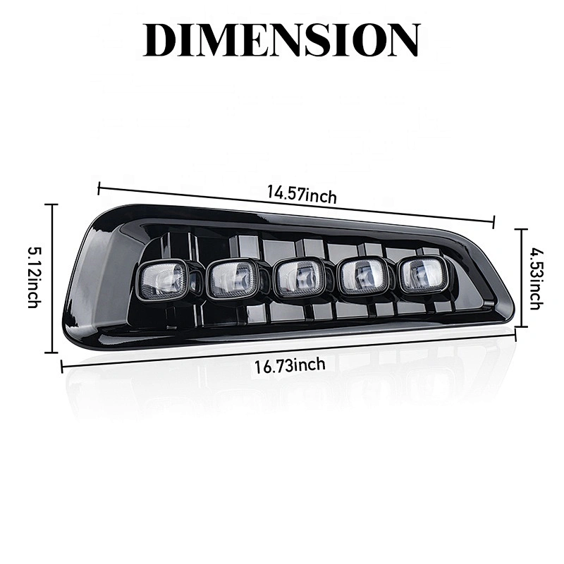 OVOVS Auto Parts Led Switchback Turn Signal Lights 12v Led Auxiliary DRL Turn Signal Light for Ford F150 Raptor