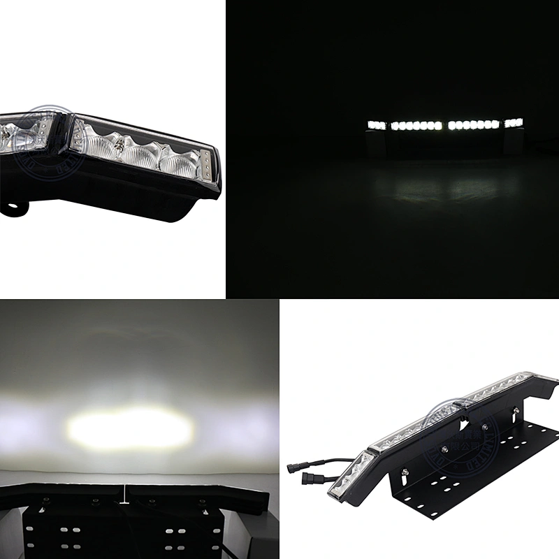 OVOVS 2018 New License Plate Light Bar Mount with Led Spot Light Bar Combo for Jeep Truck SUV ATV Offroad Toyota Ford Chevrolet