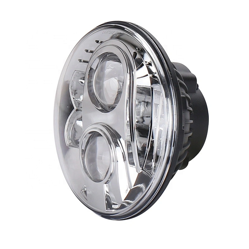 Auto parts OVOVS Projector 7 Inch Hi/Lo Beam DOT Round 80W JK 7'' Led Headlight for J-eep Wrangler Motorcycle
