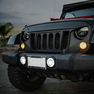 OVOVS Auto Parts 4'' Led DRL Fog Light 30W 4Inch Halo Led Fog Light For Jeep Wrangler