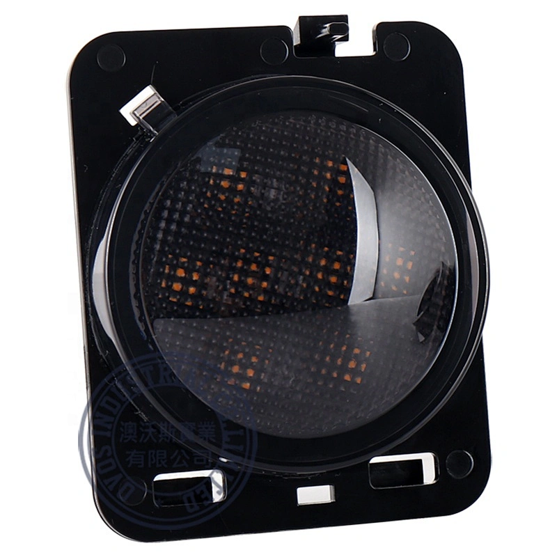 OVOVS 12V Fender Flare Turn Signal LED Side Marker Fender Lights  for Jeep JK