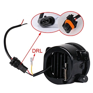 OVOVS Auto Parts 4'' Led DRL Fog Light 30W 4Inch Halo Led Fog Light For Jeep Wrangler