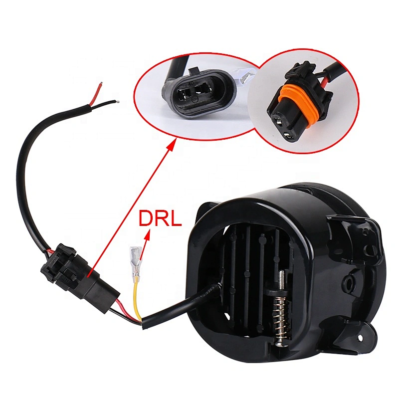 OVOVS Auto Parts 4'' Led DRL Fog Light 30W 4Inch Halo Led Fog Light For Jeep Wrangler