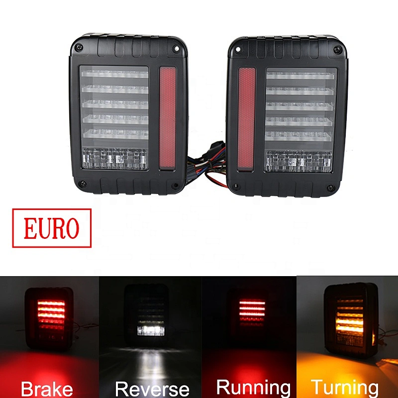 OVOVS Led Tail Light With CE Certificate US/EU version Led Rear Light Auto Parts 12V DC Tail Lights for Jeep Wrangler JK