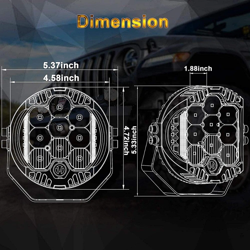 OVOVS Offroad Driving Work Light 90W 7