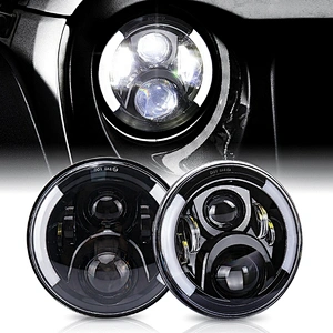 OVOVS 7Inch Round Led Projector Headlight 50w Led Headlamps 7