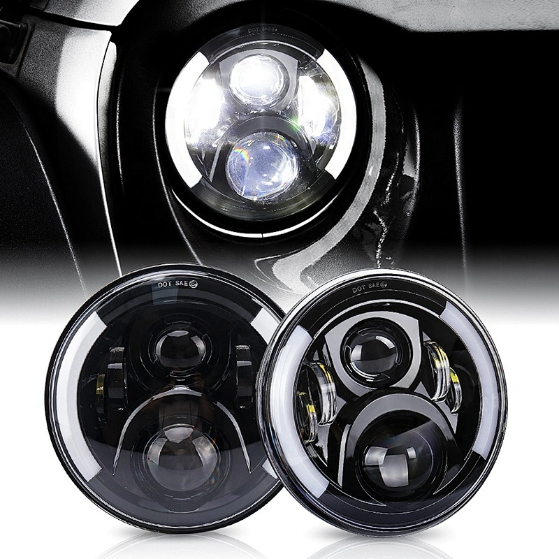 OVOVS 7Inch Round Led Projector Headlight 50w Led Headlamps 7