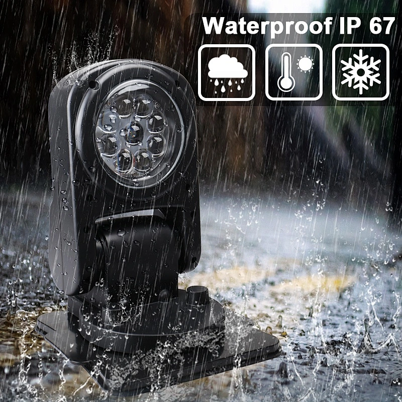 OVOVS LED Marine Remote Control Searchlight Spotlight 45w 360 Degree Boats Cars Auto Led Search Light