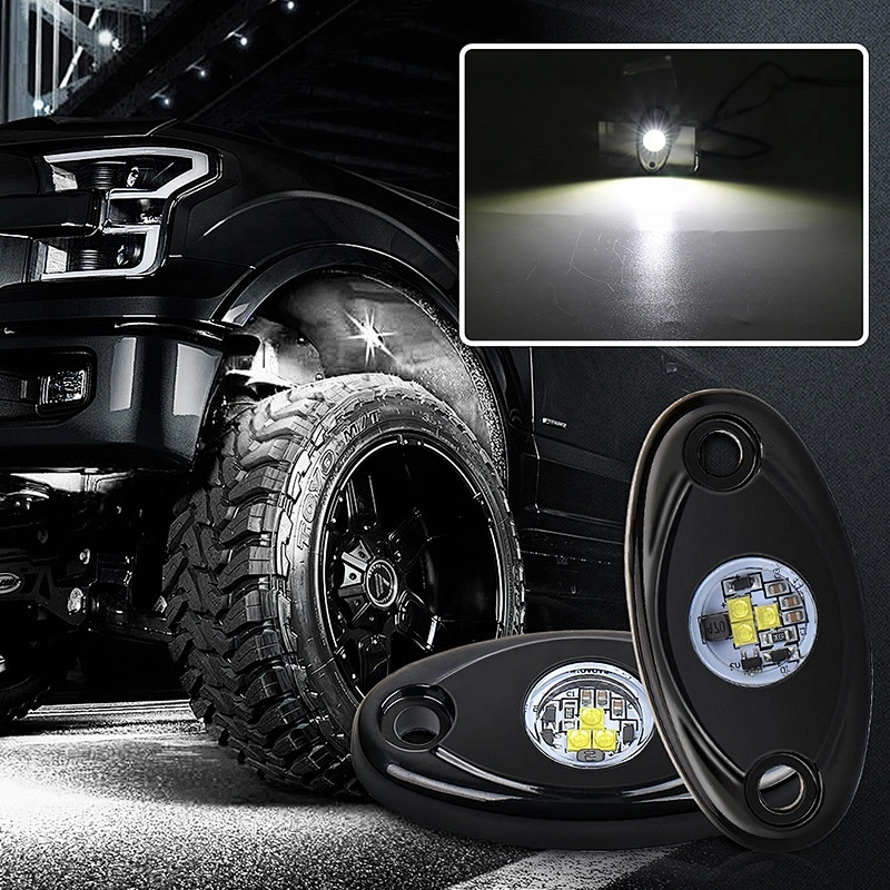 OVOVS Hot Sales White Led Rock Lights IP67 Waterproof  LED Rock Light for Truck Cars ATV