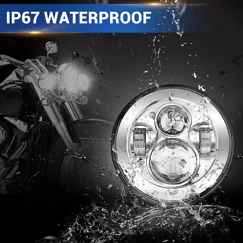 OVOVS Motorcycle 7 inch LED Headlight 7