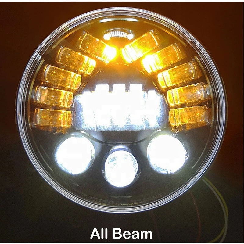 OVOVS 7Inch 70W Hi/Low DRL White Amber 7