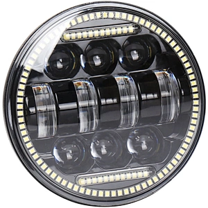OVOVS 5 3/4 inch 55w Led Motorcycle Headlight with Halo 5.75