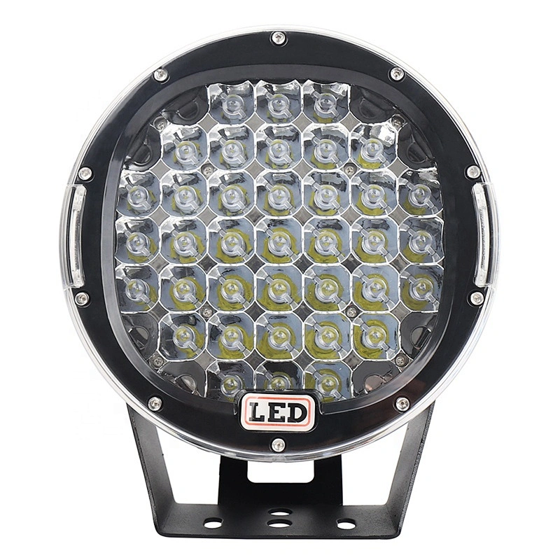 OVOVS Led Work Light 9 Inch Round Spot Driving Lights with Stand for Car Truck Off-Road