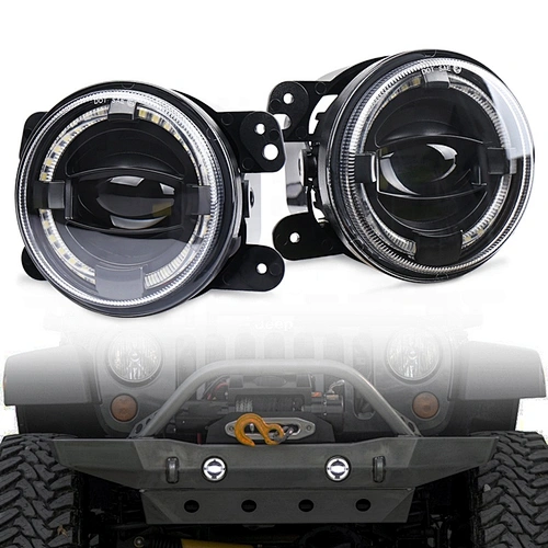 OVOVS New 4Inch LED Fog Light with White DRL 4
