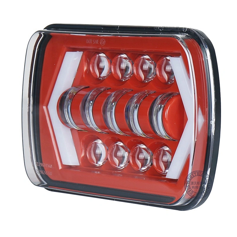 OVOVS Square Truck 5x7 7x6 7inch Rectangular Led Headlight with DRL Turn Signal Headlight