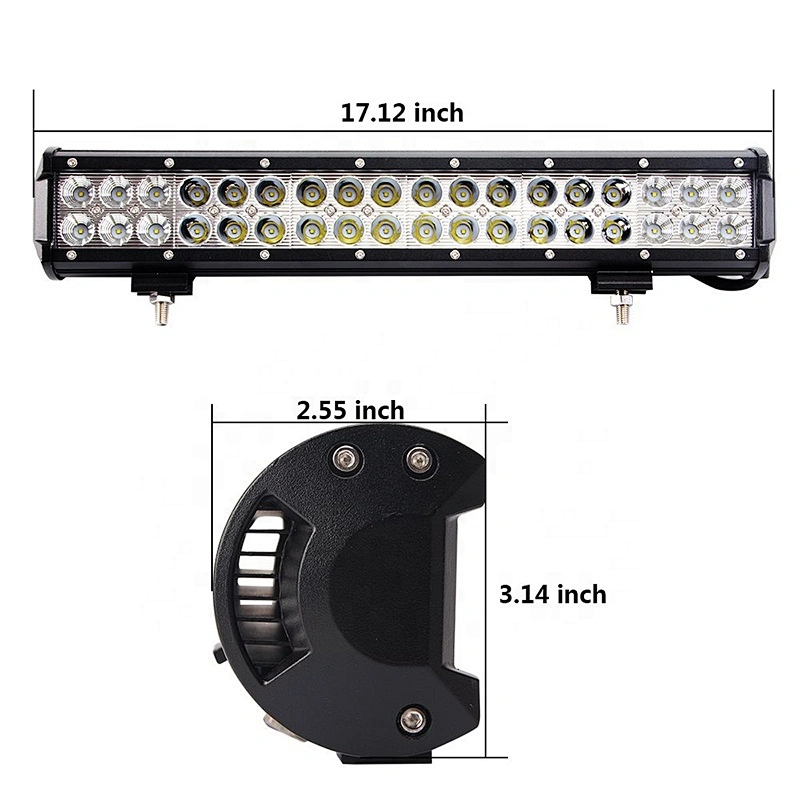 Auto parts factory price OVOVS car accessories IP67 offroad 12v 108w led car lights bar for 4x4 truck