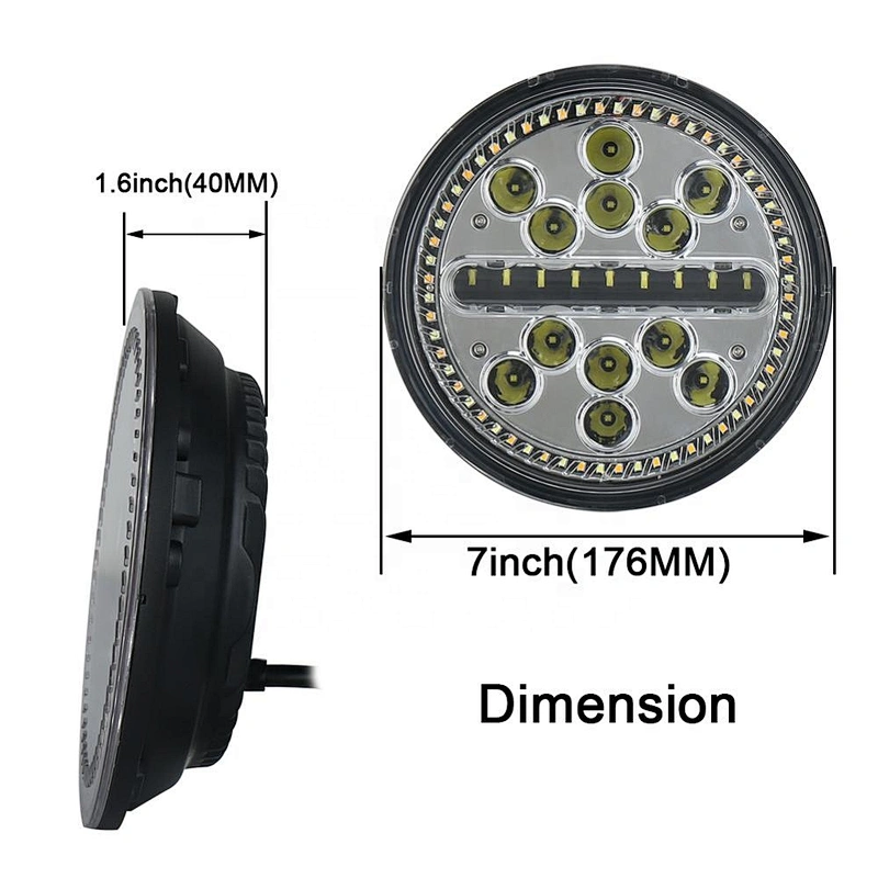 New design 7inch led projector headlight 7