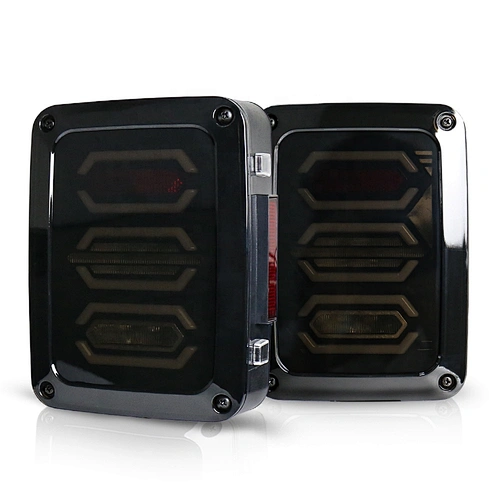 OVOVS JK Rear Taillight EURO US Version Smoked Lens Led Tail Light 12v for Jeep Wrangler Jk