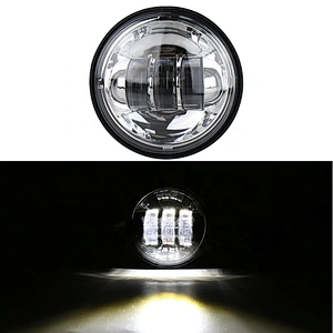 OVOVS chrome/black 12v 30w 4.5inch led fog lamp replacement for harley in auto lighting system