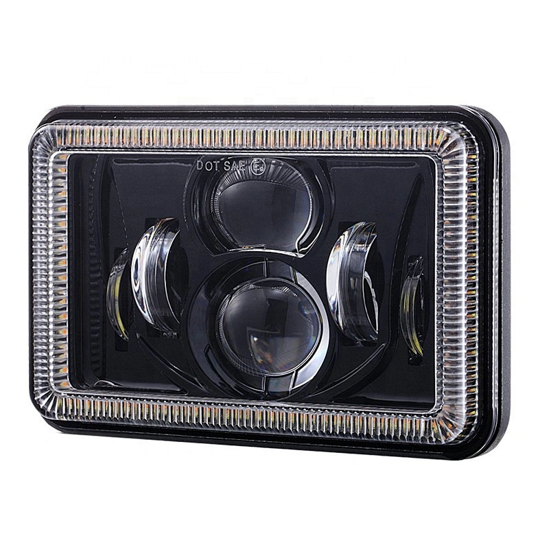 OVOVS Truck 4x6 Led Projector Headlight with Halo Ring Angel Eye 4X6