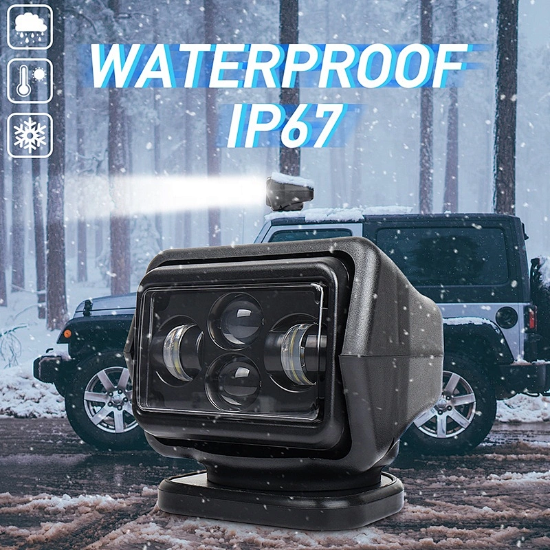 OVOVS 60W Led 360 Degree Searchlight Wireless Spotlight Magnetic Base for Car Boat Vehicles 1PCS