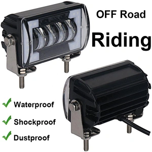 OVOVS 24w Led Work Light with DRL Function for Jeep Trucks Cars Led Auxiliary Driving Light