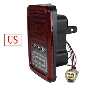 OVOVS new running brake reverse turn function led Clear PC lens jk rear tail light for j-eep wrangler