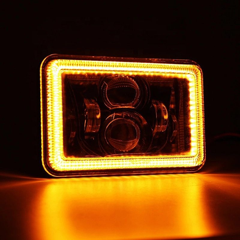 OVOVS Truck 4x6 Led Projector Headlight with Halo Ring Angel Eye 4X6