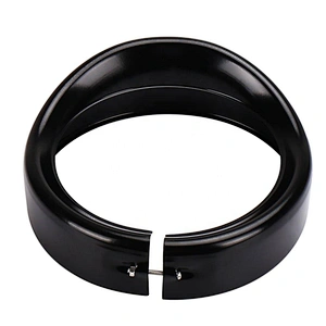 OVOVS 7 Inch Motorcycle Headlight Trim Ring Visor for Harley Davidson