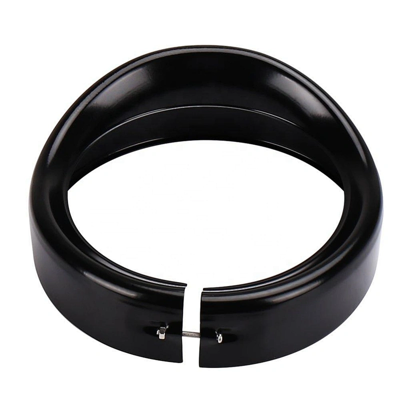 OVOVS 7 Inch Motorcycle Headlight Trim Ring Visor for Harley Davidson