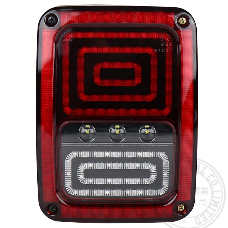 OVOVS Clear Lens Taillights Assembly Tail Lights with Turn Signal Reverse Rear TailLights for Jeep JK JKU