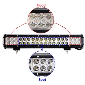 Auto parts factory price OVOVS car accessories IP67 offroad 12v 108w led car lights bar for 4x4 truck