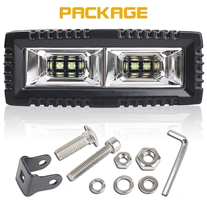 OVOVS 40W LED Flood Beam Work Light 4x4 Pickup Off-Road Driving Light Bar