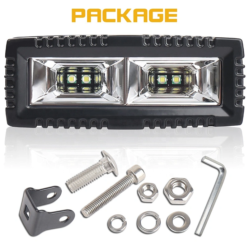 OVOVS 40W LED Flood Beam Work Light 4x4 Pickup Off-Road Driving Light Bar