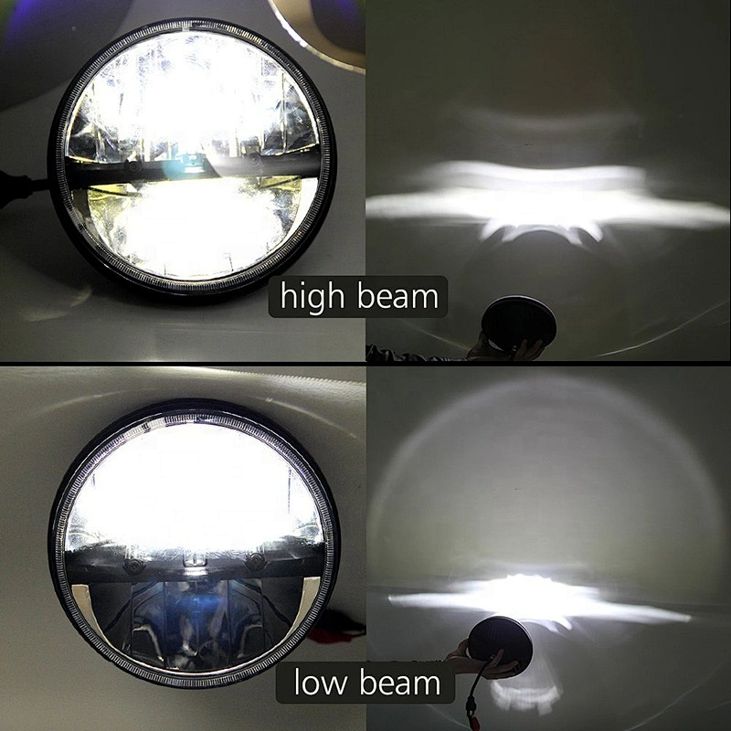 Factory price OVOVS led high low beam 7 inch car headlight for J-eep wrangler in auto electrical system