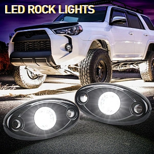 OVOVS Hot Sales White Led Rock Lights IP67 Waterproof  LED Rock Light for Truck Cars ATV
