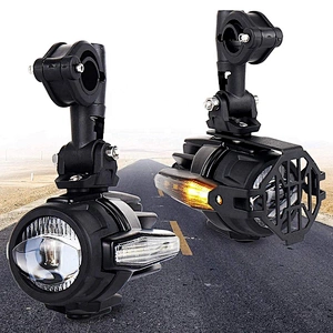 OVOVS 40W Motorcycle Auxiliary Fog Light 12V DRL Turn Signal Auxiliary Light for BMW Motorcycle